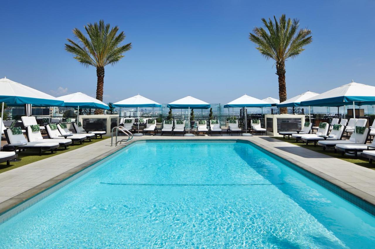 เดอะลอนดอน เวสต์ ฮอลลีวูด แอต เบเวอร์ลี ฮิลล์ส Hotel West Hollywood ภายนอก รูปภาพ Rooftop pool at the InterContinental